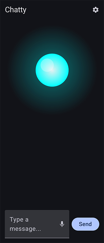 Chatty AI Android app screenshot